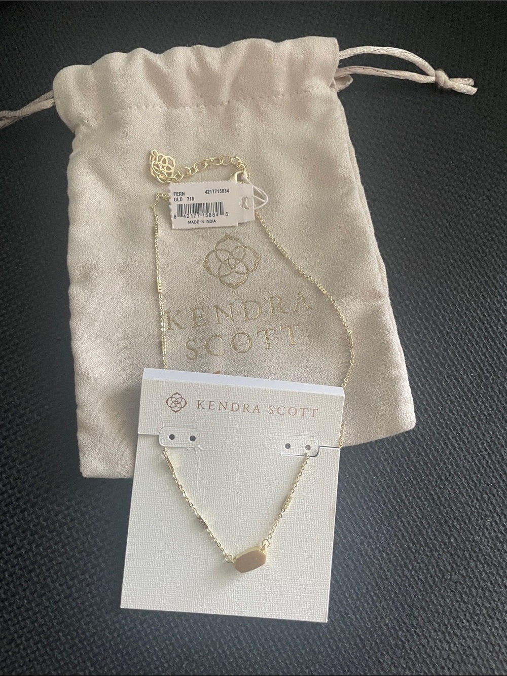 Kendra Scott Gold Bead Pendant Necklace